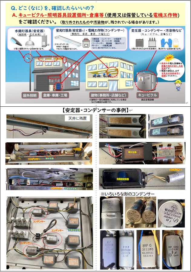 低濃度PCB廃棄物の確認について