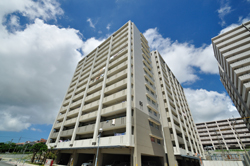 写真：通路から見たA5棟