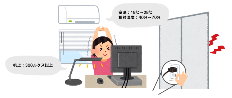 イラスト：家での過ごし方