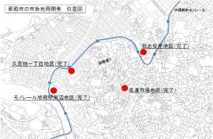 地図：市街地再開発　位置図
