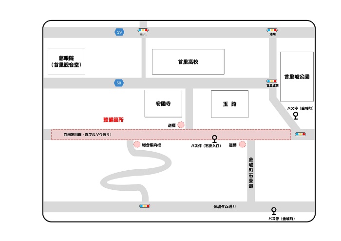 地図:赤田寒川線周辺