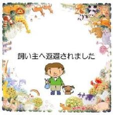 飼い主へ返還されました