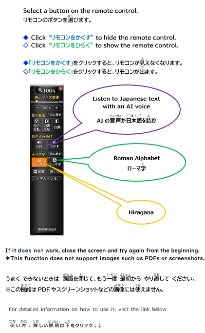 イラスト:リモコンの使い方