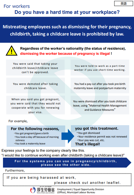 写真：リーフレット（英語）