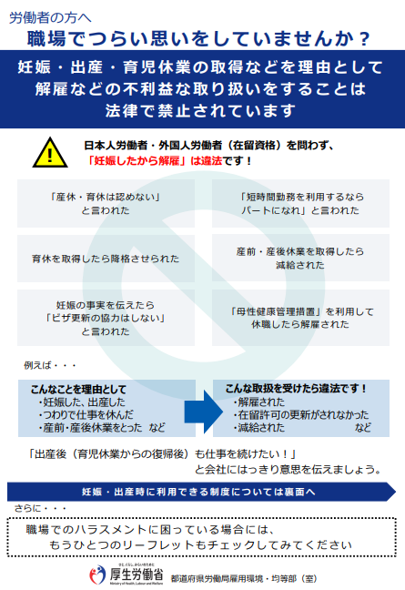 写真：リーフレット（日本語）