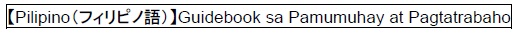 【Filipino】Guidebook on Living and Working（外部リンク・新しいウィンドウで開きます）