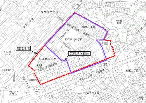 地図:検討地域エリア