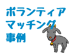 ボランティアマッチング事例