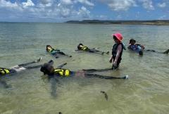 写真：海でのイベントの様子