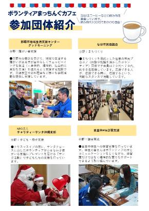 写真:ボランティアまっちんぐカフェチラシ(裏面)