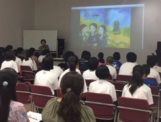 写真:体験者講話1