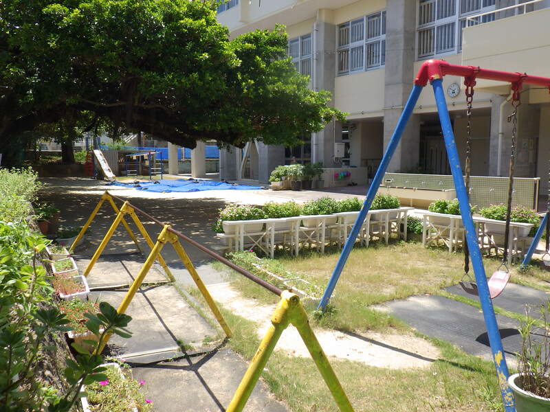 園庭の写真