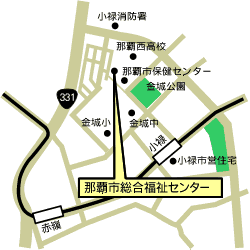 地図：那覇市ファミリーサポートセンター