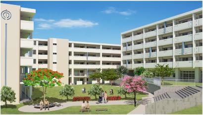 イラスト：那覇市真地市営住宅高齢者福祉施設2