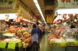 写真：精肉部の様子