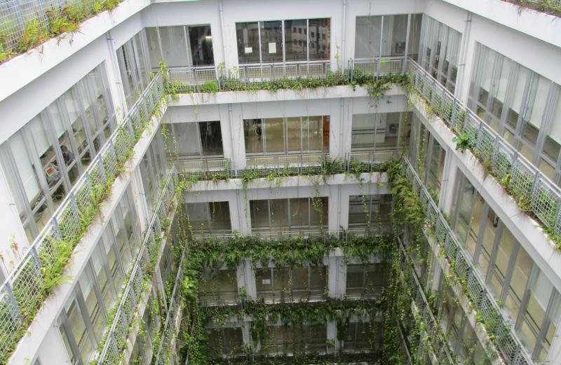 本庁舎11階吹き抜けの写真