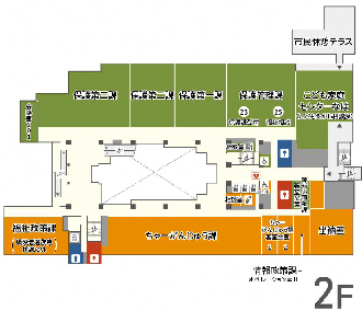 イラスト：2025年4月11日現在2階フロアマップ