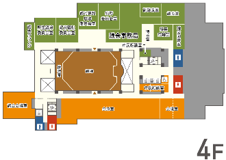 イラスト：2025年4月11日現在4階フロアマップ