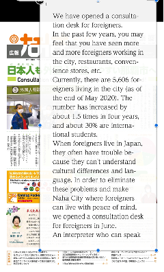 カタログポケット英語訳サンプル画面