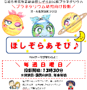 写真：ほしぞらあそびチラシ
