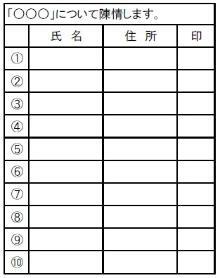 イラスト：書式例2