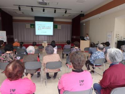 写真：防火・防災講話の様子