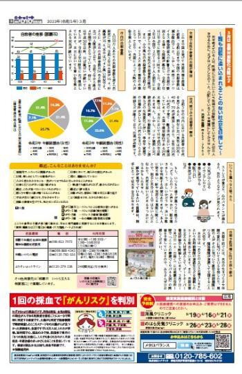 写真:広報誌「なは市民の友令和5年3月号」3紙面