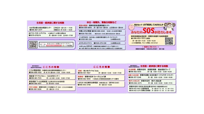 写真:レスキュー(SOS)カード