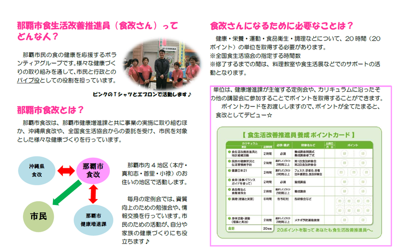写真：那覇市食改さん募集中！1