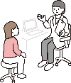 イラスト:診察