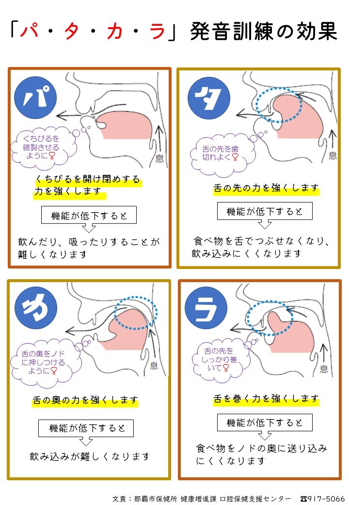 写真：パタカラ体操チラシ