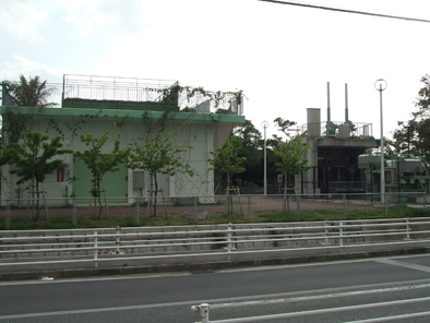 写真：古波蔵雨水ポンプ場　外観