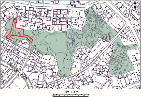 地図：緑ヶ丘公園　整備箇所