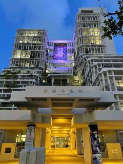 写真：本庁舎ライトアップ1