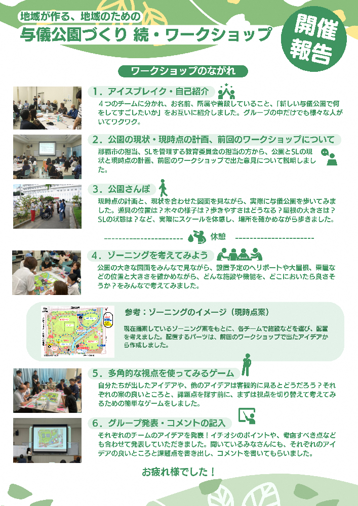写真:与儀公園づくり続・ワークショップ開催報告2