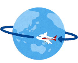 イラスト：地球一周