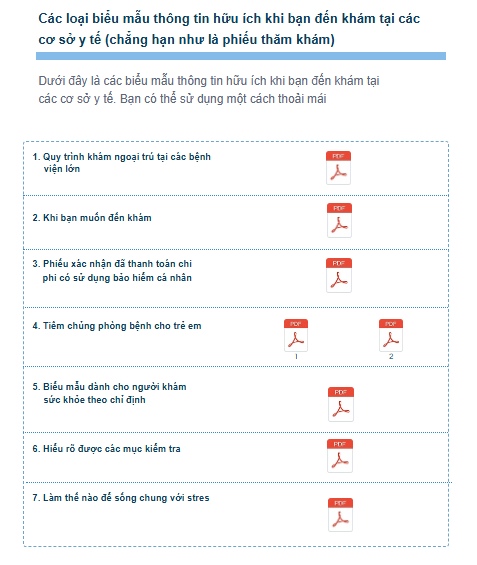 画面:USEFUL INFORMATION(ベトナム語)