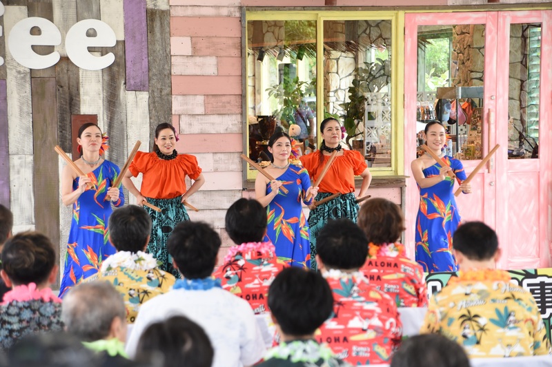 新都心公園Park-PFI事業竣工式典でのフラダンス披露