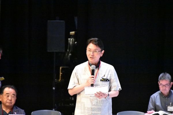 市長挨拶の様子