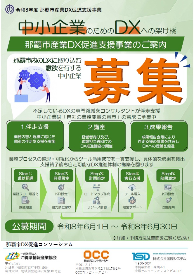 令和8年度那覇市産業DX促進支援事業チラシ