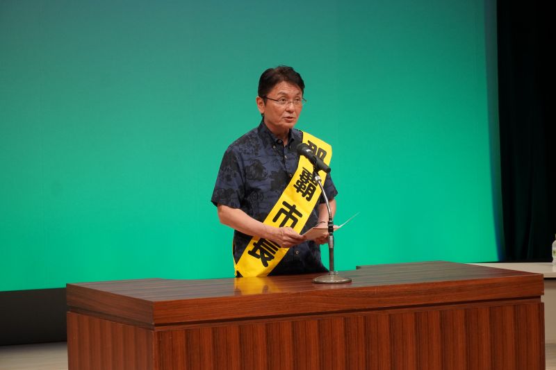 市長挨拶の様子