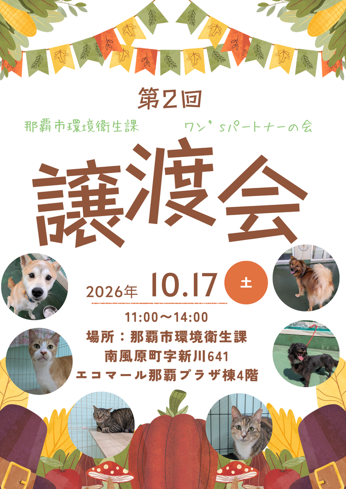 写真：合同譲渡会チラシ