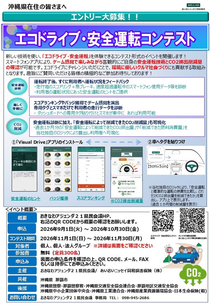 エコドライブ・安全運転コンテストチラシ表面