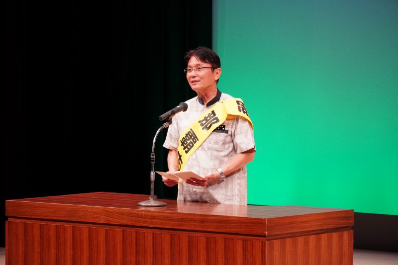 市長挨拶の様子