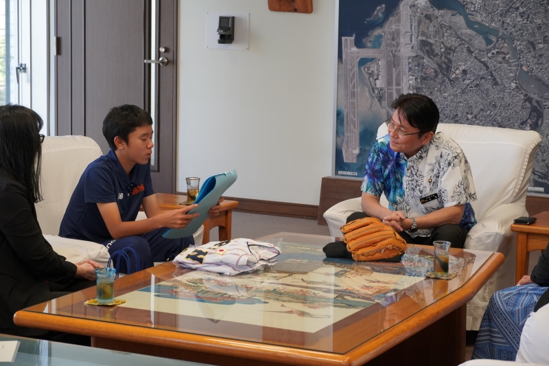 上間さんと知念市長