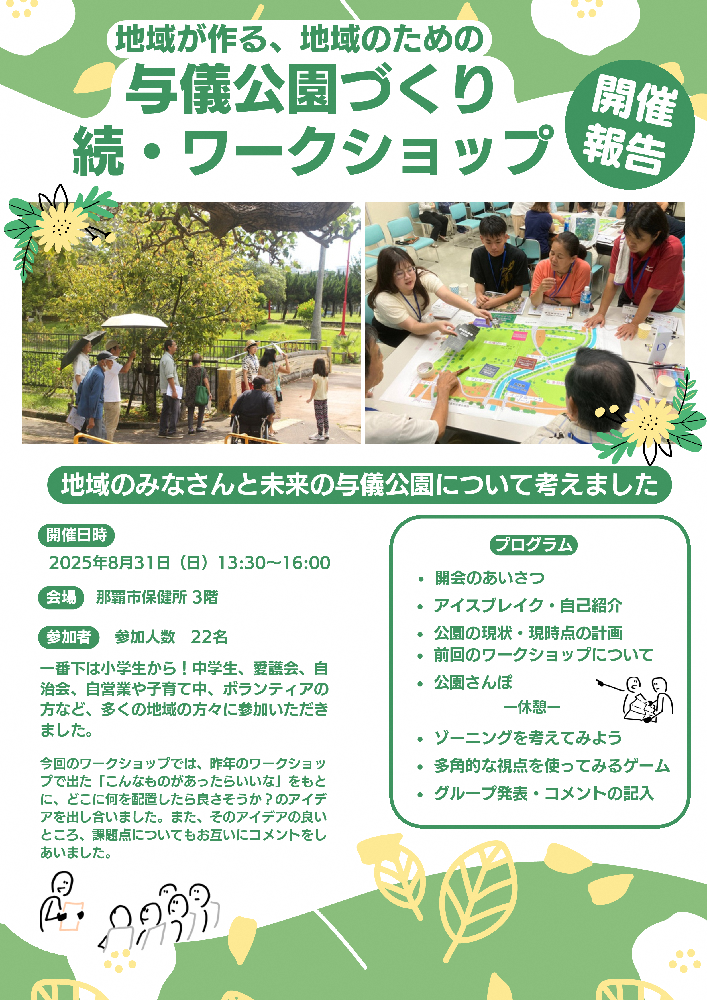 与儀公園づくり続・ワークショップ開催報告（１）