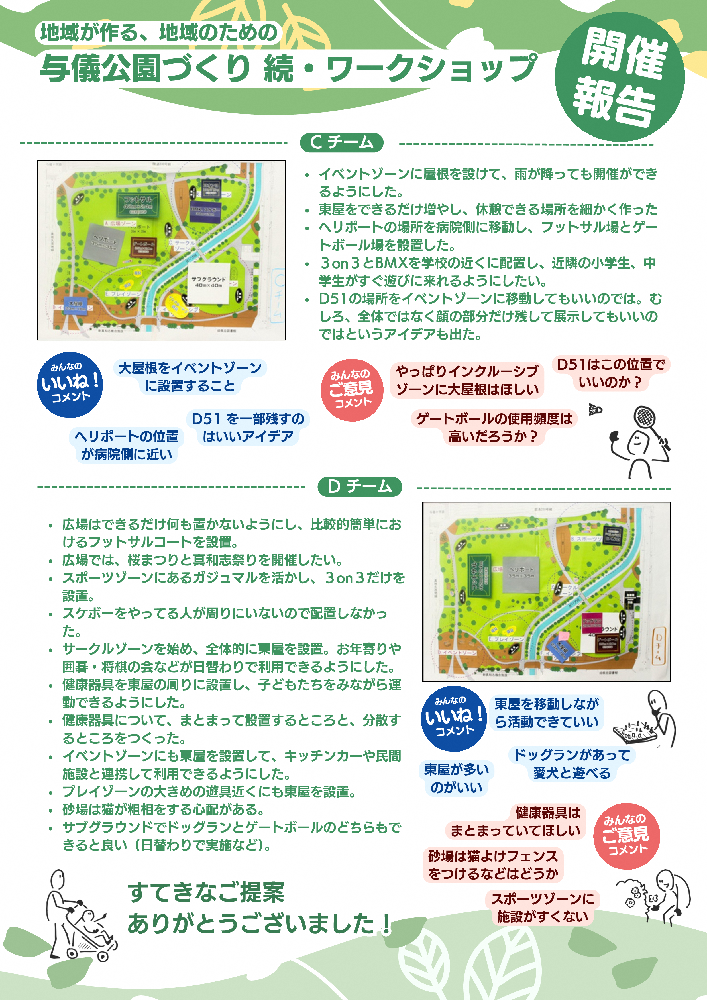 与儀公園づくり続・ワークショップ開催報告（４）