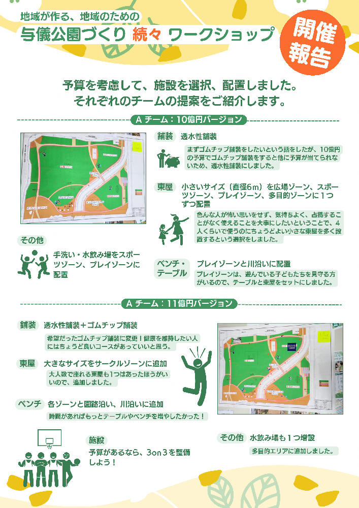 与儀公園づくり続々・ワークショップ開催報告（３）