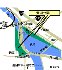 漫湖公園の地図の画像