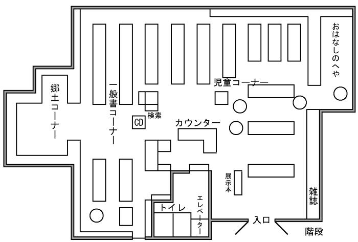 小禄南図書館の館内の画像